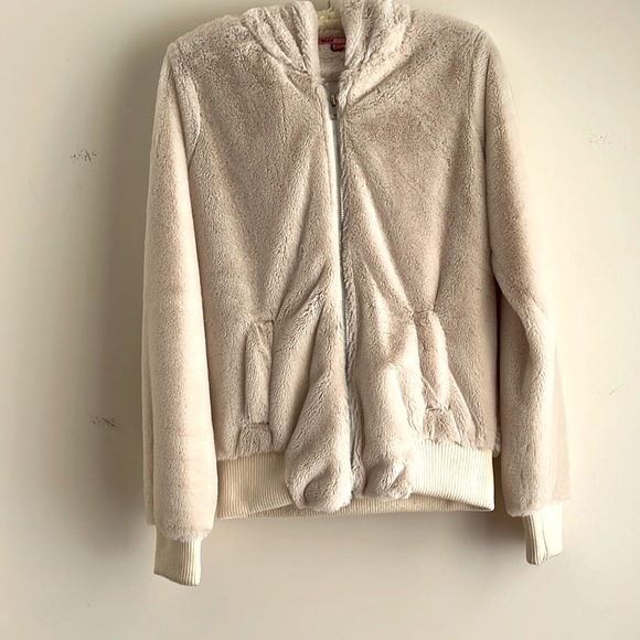 Max Rave Jackets & Blazers - Vintage Full Zip Hooded Faux Fur Jacket Size S